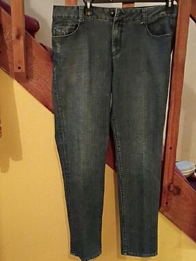 Sasson Jeans Straight Leg Women's Dark Blue Denim Jeans